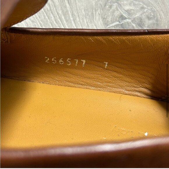 Gucci Brown Leather Horsebit Loafers - Picture 8 of 10